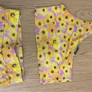 Two piece biker shorts set